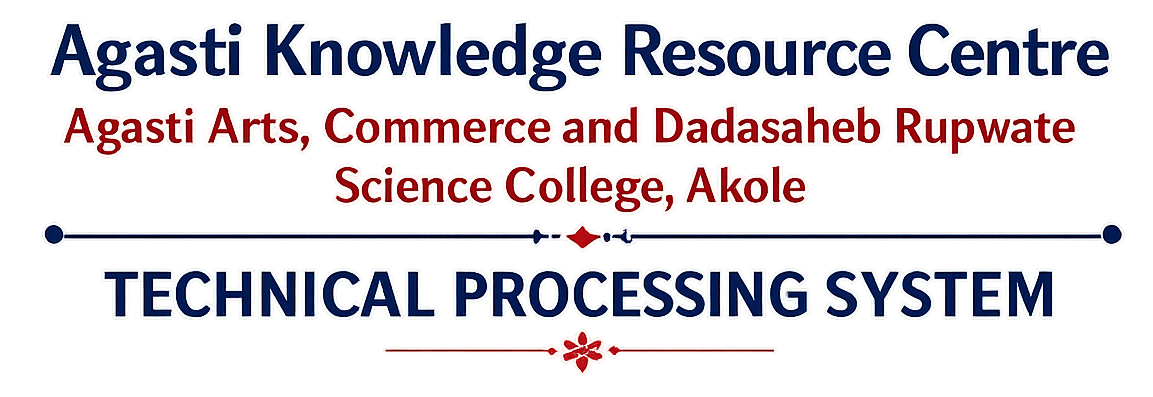 AKRC Technical Processing System